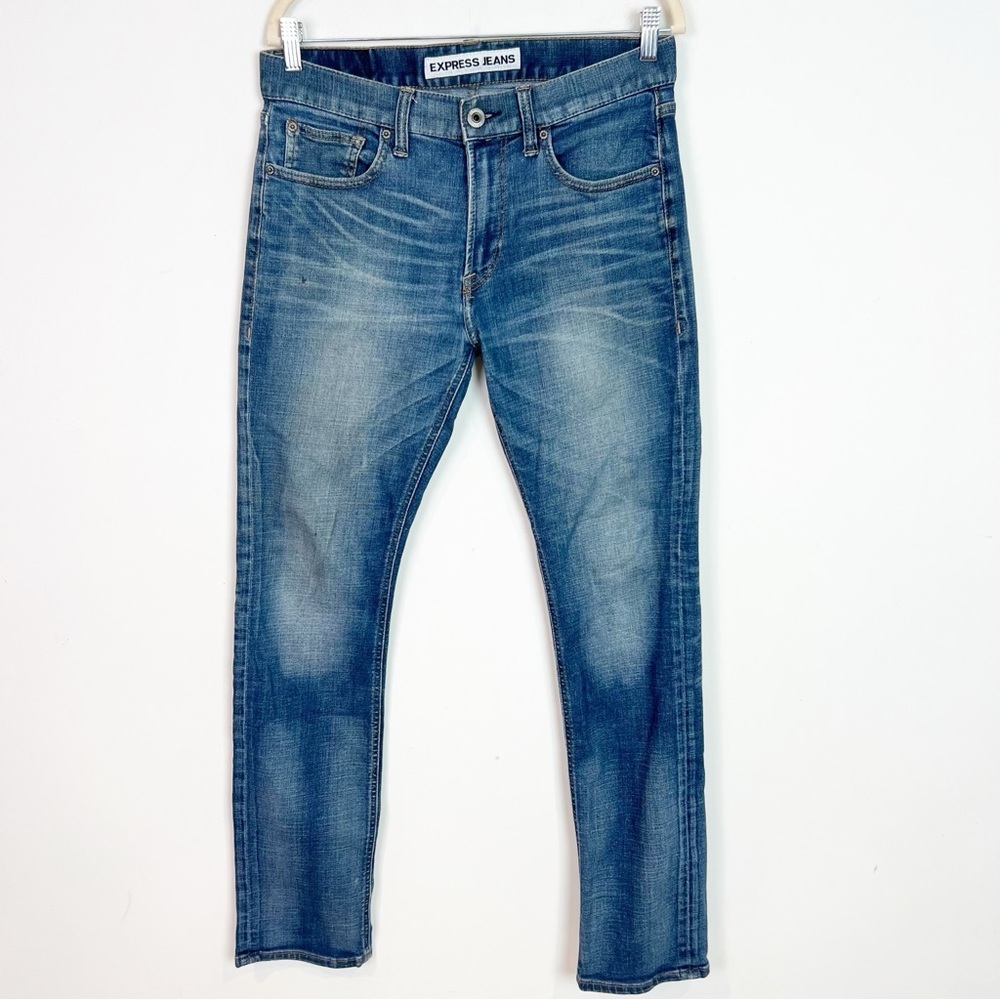EXPRESS JEANS STRAIGHT ROCCO SLIM FIT JEANS MENS SZ 30x32